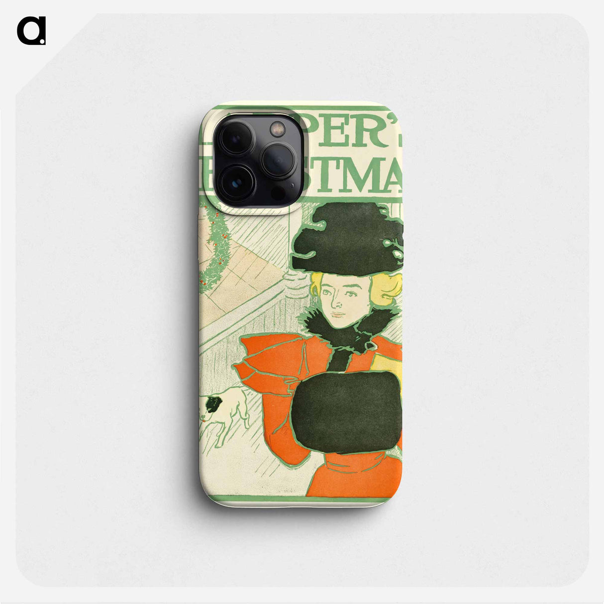 Harper's Christmas - Edward Penfield Phone Case.