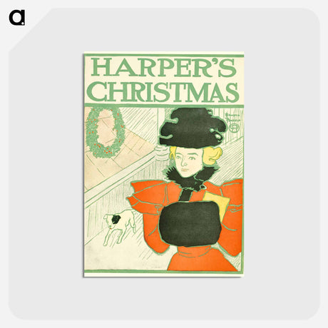 アートポストカード-Harper's Christmas - エドワード ペンフィールド Postcard.