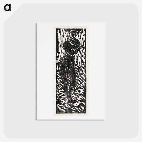 アートポストカード-Nude with Jewelry - エルンスト ルートヴィヒ キルヒナー Postcard.