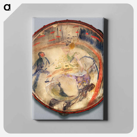 アートパネル-Au Cirque: Écuyère - アンリ ド トゥールーズ ロートレック Canvas.
