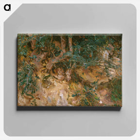 アートパネル-Valdemosa, Majorca: Thistles and Herbage on a Hillside - ジョン シンガー サージェント Canvas.