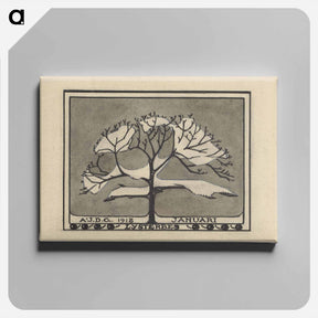 アートパネル-Besneeuwde lijsterbes - ユリー デ フラーハ Canvas.
