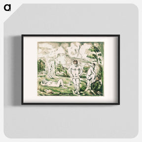 アートポスター-The Bathers - ポール セザンヌ Poster.