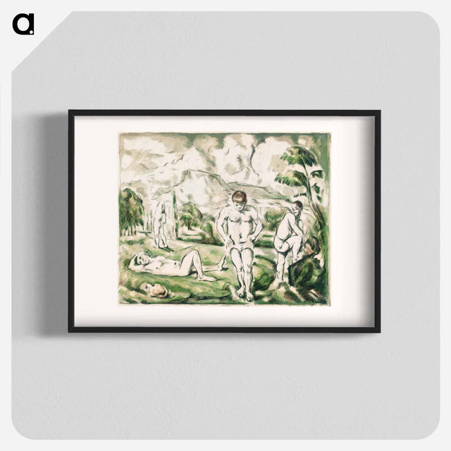 アートポスター-The Bathers - ポール セザンヌ Poster.