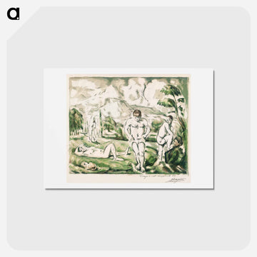 The Bathers - ポール セザンヌ Postcard.