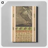 Kalenderblad november met vogel in de regen - テオ ヴァン ホイテマ Canvas.
