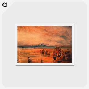 アートポストカード-Lancaster Sands - ウィリアム ターナー Postcard.