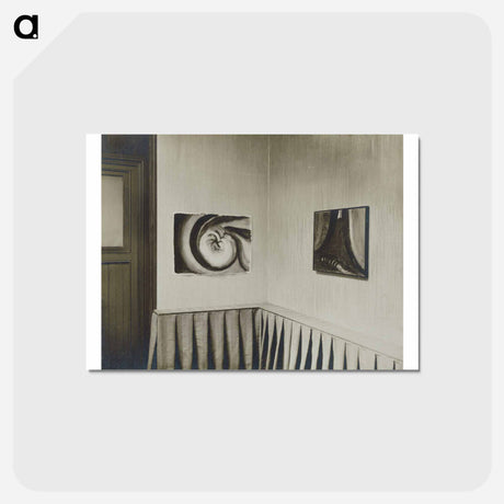 アートポストカード-Room to Right - Facing door - アルフレッド スティーグリッツ Postcard.