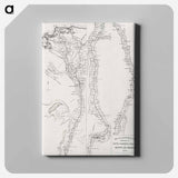 Map to the sketches in Egypt and Nubia - アンティーク地図 Canvas.