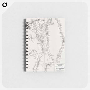 アートメモ帳-Map to the sketches in Egypt and Nubia - アンティーク地図 Memo.