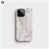 Map to the sketches in Egypt and Nubia - アンティーク地図 Phone Case.