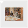 アートポストカード-Woman and Dog at Table
 - バーンズ・コレクション Postcard.