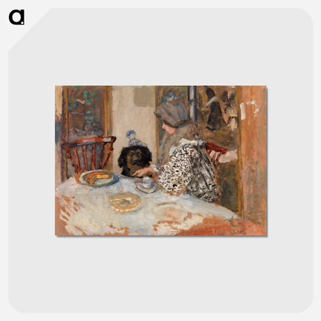 アートポストカード-Woman and Dog at Table
 - バーンズ・コレクション Postcard.