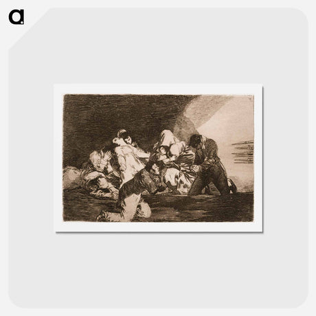 アートポストカード-Ei kestä katsoa - フランシスコ デ ゴヤ Postcard.