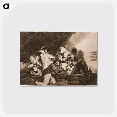 アートポストカード-Ei kestä katsoa - フランシスコ デ ゴヤ Postcard.