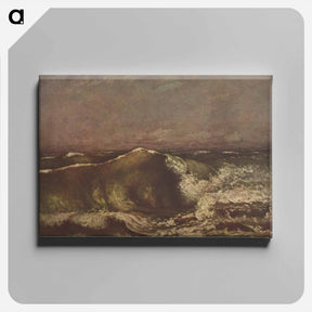 アートパネル-The Wave - ギュスターヴ クールベ Canvas.