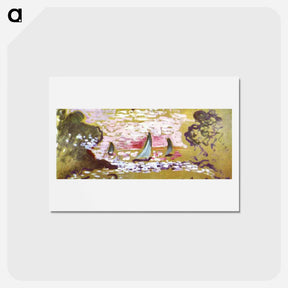 アートポストカード-Sailboats - アンリ マティス Postcard.