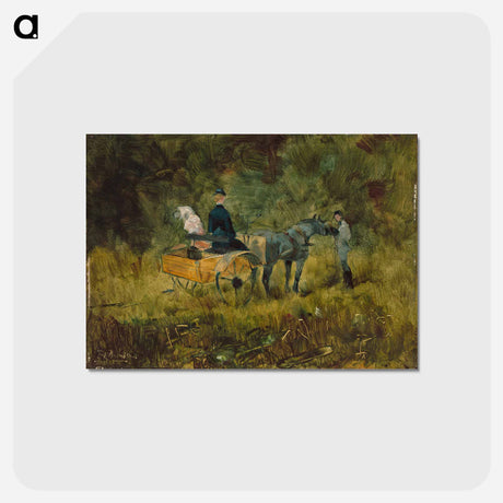 アートポストカード-The Trap - アンリ ド トゥールーズ ロートレック Postcard.