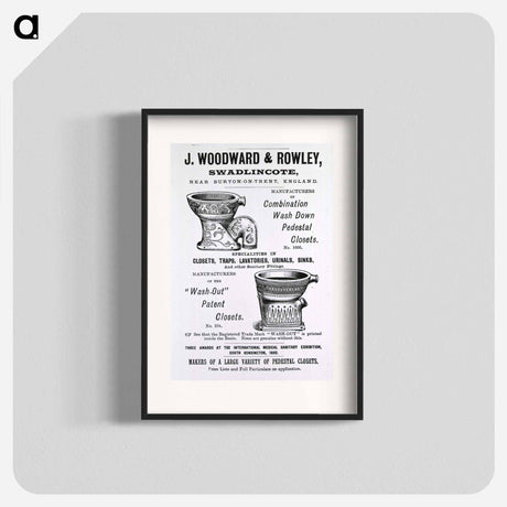 アートポスター-Wash Down and "Wash-Out" Closets
 - 国立医学図書館 Poster.