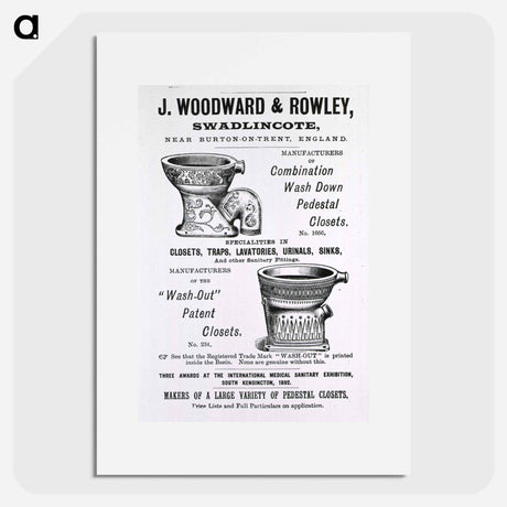 アートポスター-Wash Down and "Wash-Out" Closets
 - 国立医学図書館 Poster.
