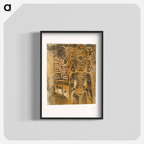 アートポスター-Tahitian Idol—the Goddess Hina - ポール ゴーギャン Poster.