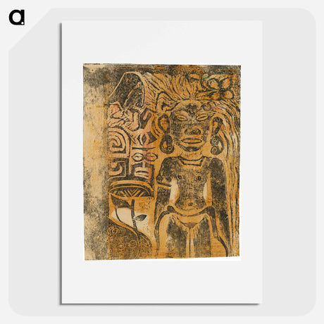 アートポスター-Tahitian Idol—the Goddess Hina - ポール ゴーギャン Poster.