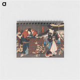 アートメモ帳-Actors Ichikawa Danjuro VIII and Ichikawa Kodanji IV in the Play Kagamiyama Kokyo no Nishikie
 - 歌川 国貞 Memo.