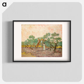 アートポスター-Women Picking Olives - フィンセント ファン ゴッホ Poster.