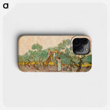 Women Picking Olives - フィンセント ファン ゴッホ Phone Case.