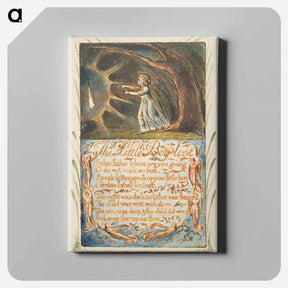アートパネル-Songs of Innocence and of Experience: Little Boy Lost - ウィリアム ブレイク Canvas.