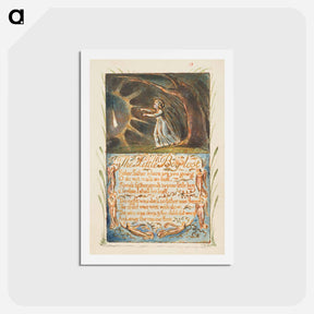 アートポストカード-Songs of Innocence and of Experience: Little Boy Lost - ウィリアム ブレイク Postcard.