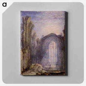 アートパネル-Melrose Abbey - ウィリアム ターナー Canvas.