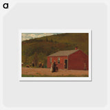 アートポストカード-School Time - ウィンスロー ホーマー Postcard.