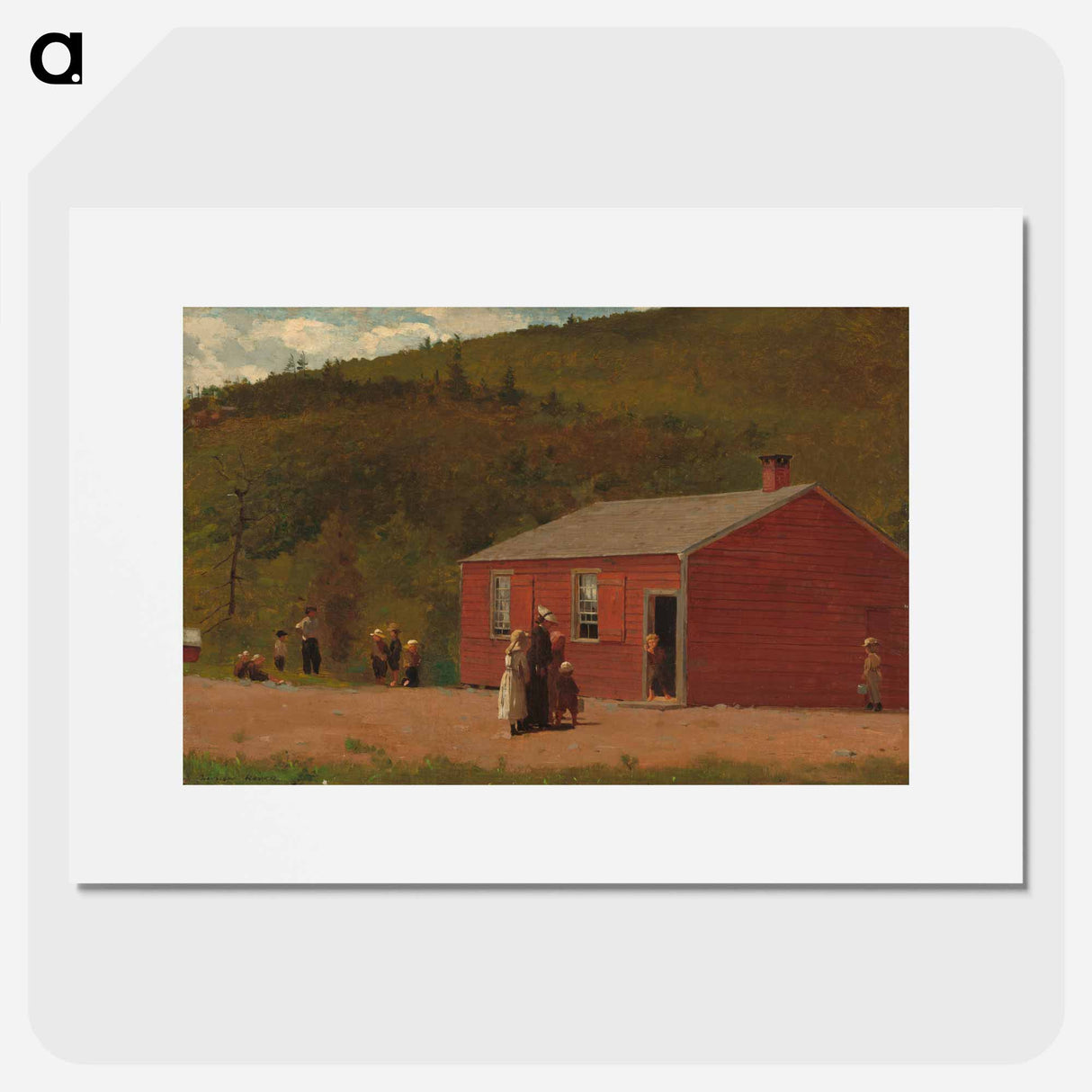 School Time - Winslow Homer Poster.