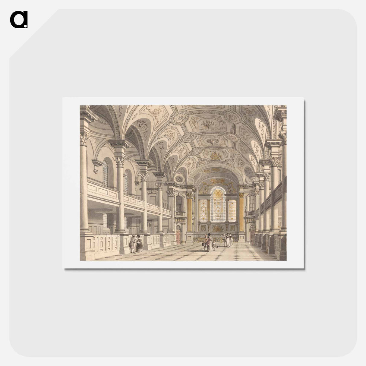 アートポストカード-St. Martin-in-the-Fields, Interior
 - イェール大学アートギャラリー Postcard.