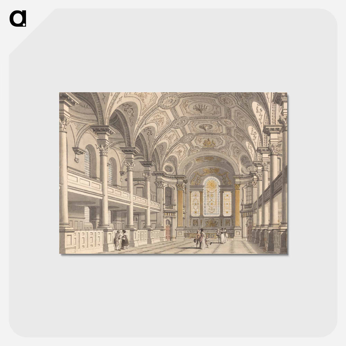 アートポストカード-St. Martin-in-the-Fields, Interior
 - イェール大学アートギャラリー Postcard.