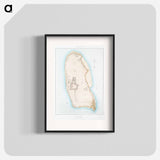Philae Island (general plan of the ruins) - アンティーク地図 Poster.