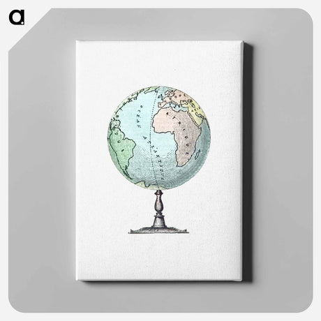 アートパネル-Victorian Atlas Engraving
 - 大英図書館 Canvas.