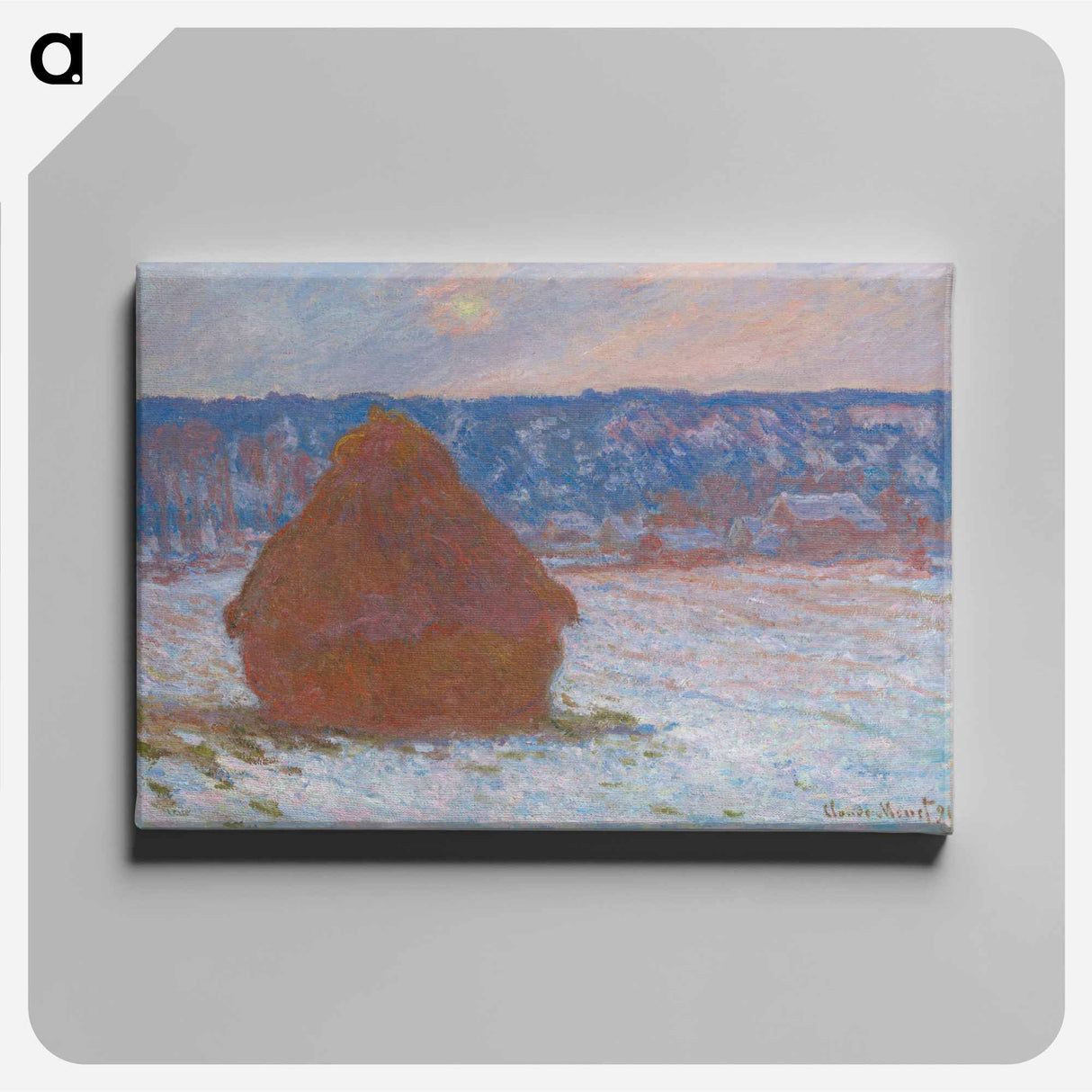 Stack of Wheat - Claude Monet Canvas.