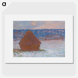 Stack of Wheat - Claude Monet Poster.