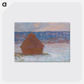 アートポストカード-Stack of Wheat - クロード モネ Postcard.