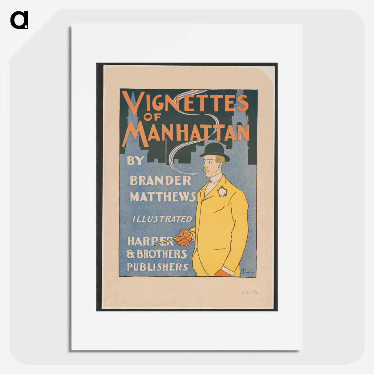 Vignettes of Manhattan - Edward Penfield Poster.