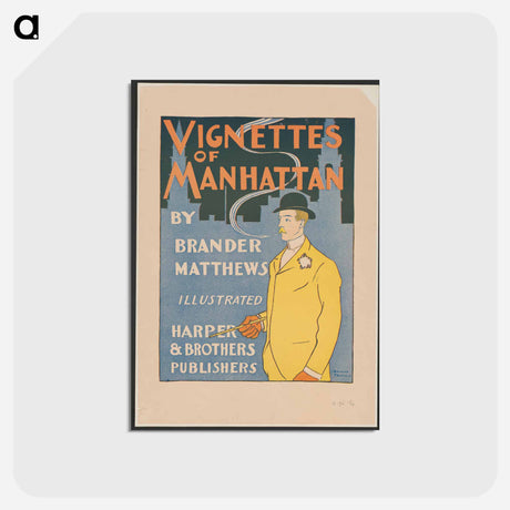 アートポストカード-Vignettes of Manhattan - エドワード ペンフィールド Postcard.