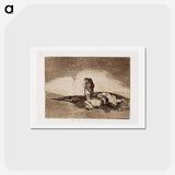 アートポストカード-Ei ole ketään joka heitä auttaisi - フランシスコ デ ゴヤ Postcard.