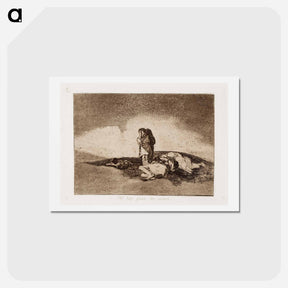 アートポストカード-Ei ole ketään joka heitä auttaisi - フランシスコ デ ゴヤ Postcard.