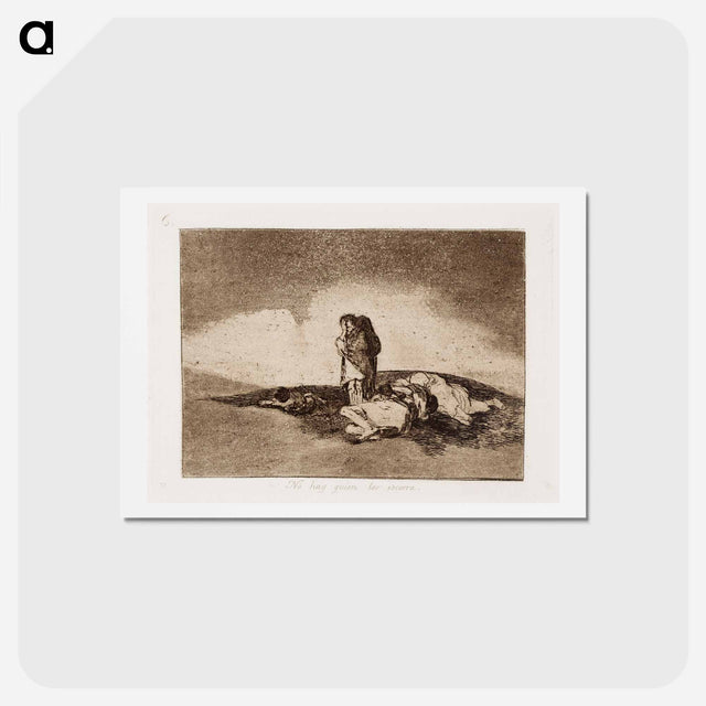 アートポストカード-Ei ole ketään joka heitä auttaisi - フランシスコ デ ゴヤ Postcard.