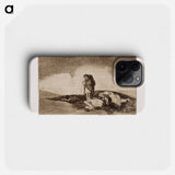 Ei ole ketään joka heitä auttaisi - Francisco de Goya Phone Case.