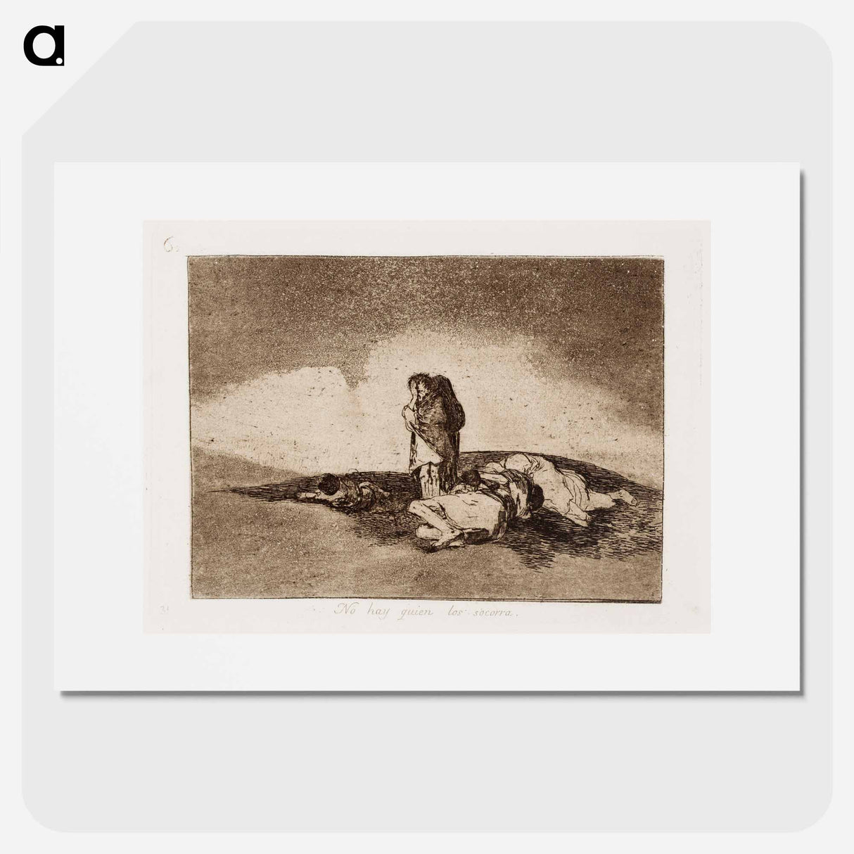 Ei ole ketään joka heitä auttaisi - フランシスコ デ ゴヤ Poster.