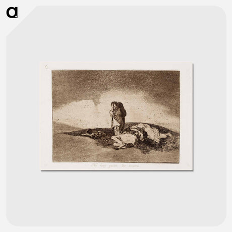 アートポストカード-Ei ole ketään joka heitä auttaisi - フランシスコ デ ゴヤ Postcard.