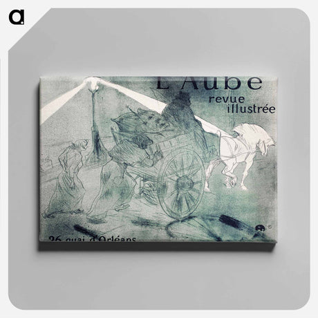 アートパネル-L’Aube - アンリ ド トゥールーズ ロートレック Canvas.